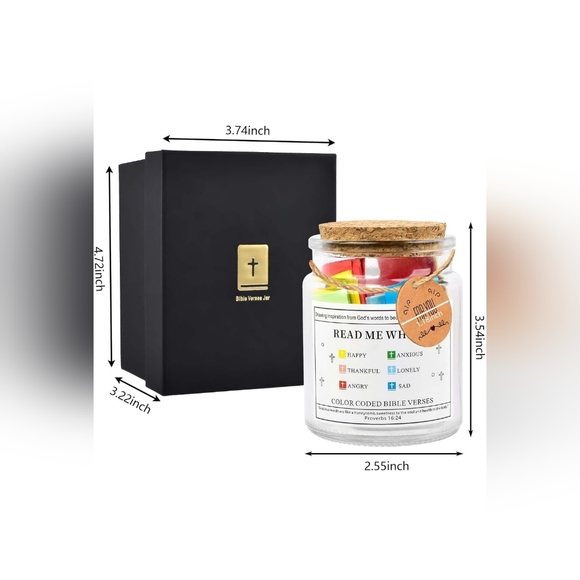 Bible Verses Jar with Pink Ribbon - Picture 4 of 11